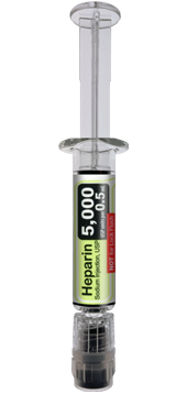 Heparin Sodium Injection, USP 5,000 USP units per 0.5 mL